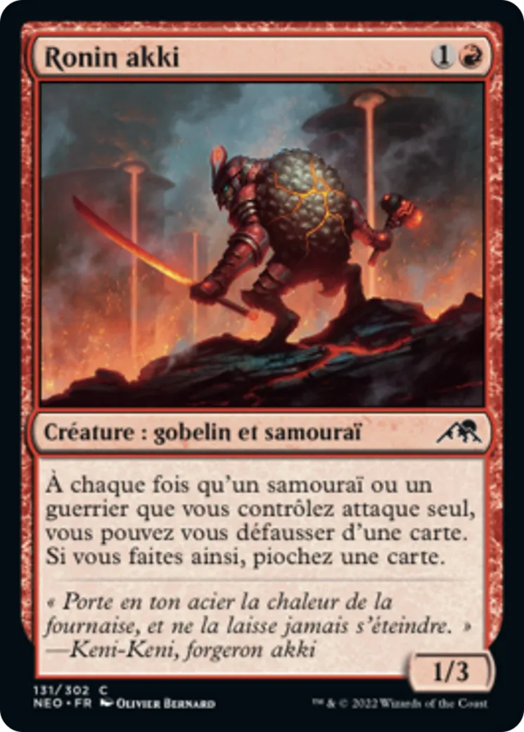 Ronin akki — Kamigawa: Neon Dynasty — Magic: The Gathering