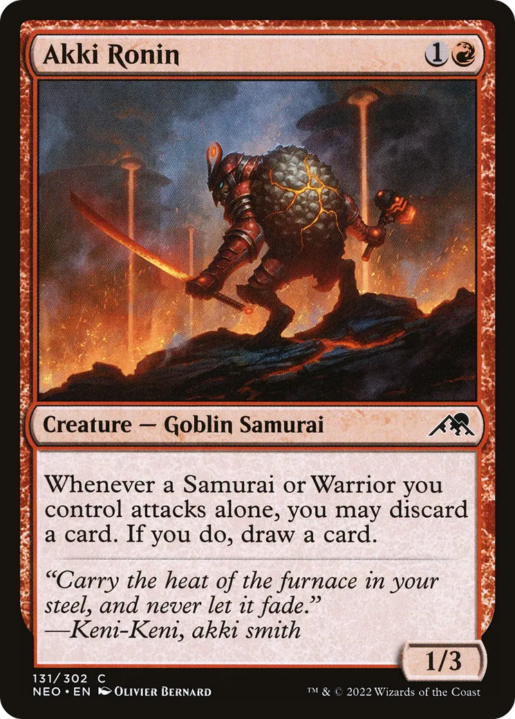Ronin akki — Kamigawa: Neon Dynasty — Magic: The Gathering