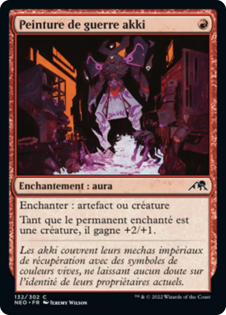 Peinture de guerre akki — Kamigawa: Neon Dynasty — Magic: The Gathering