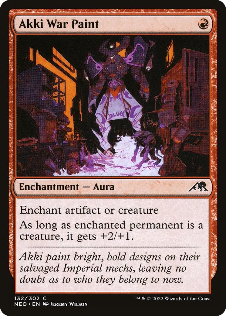 Akki War Paint — Kamigawa: Neon Dynasty — Magic: The Gathering