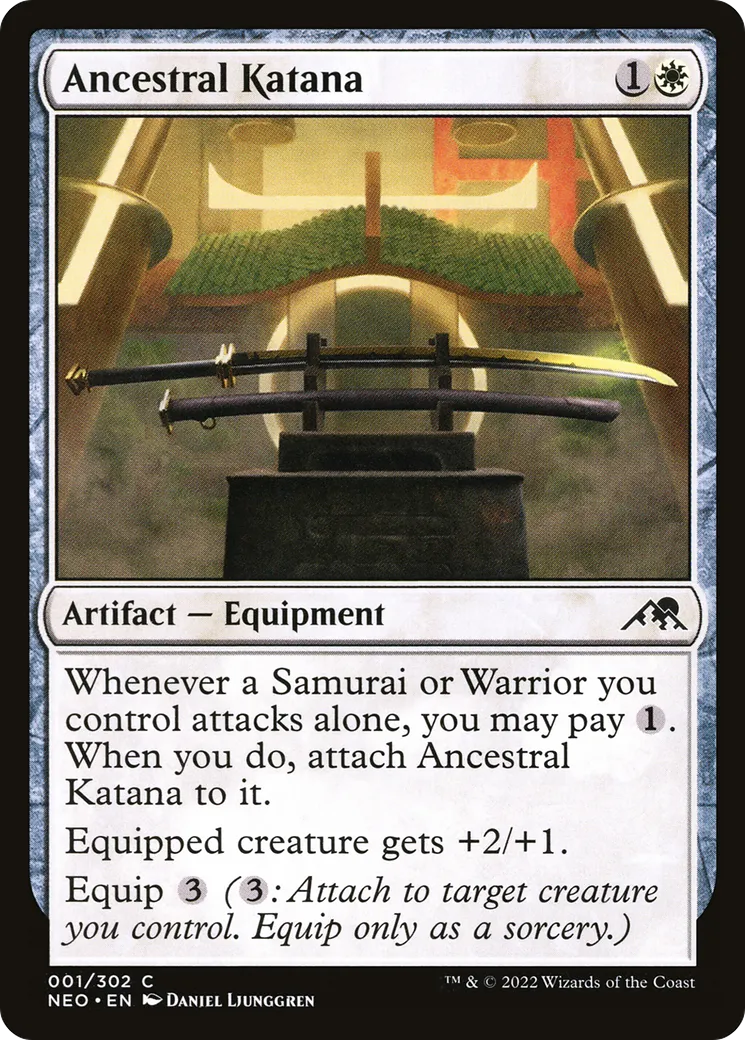Katana ancestral — Kamigawa: Neon Dynasty — Magic: The Gathering