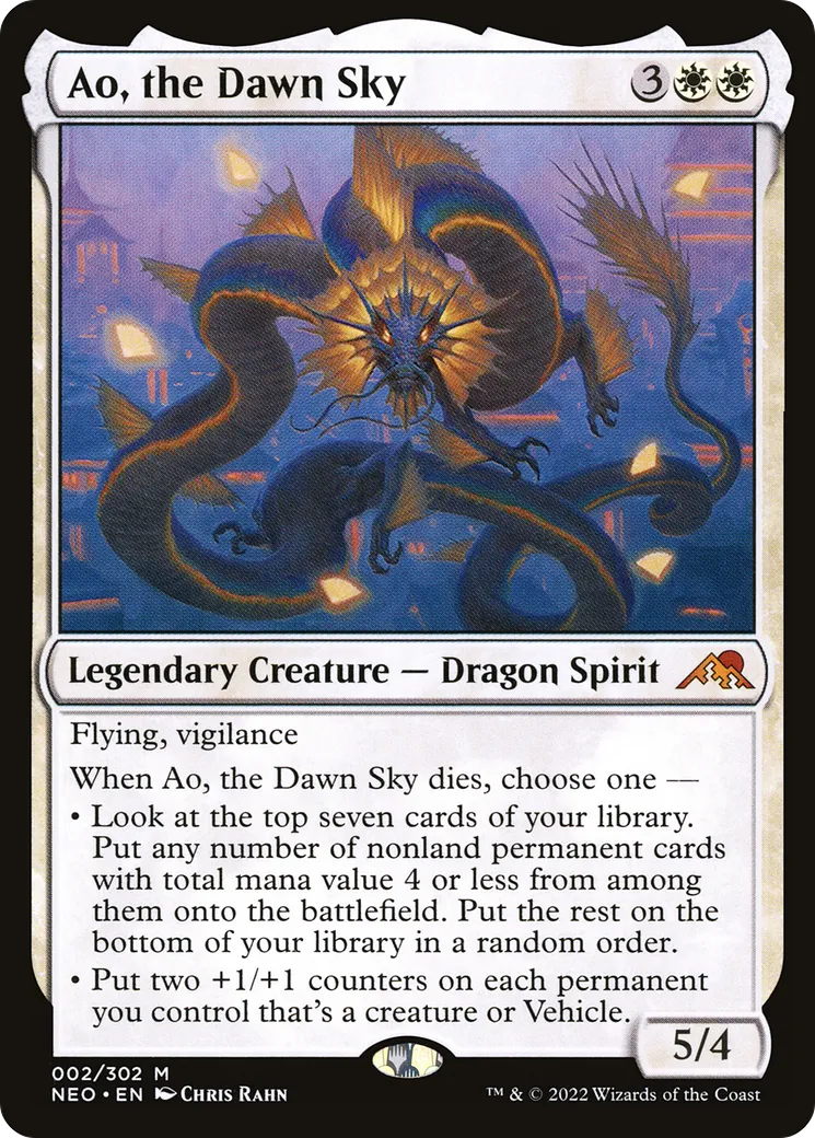 Ao, the Dawn Sky — Kamigawa: Neon Dynasty — Magic: The Gathering