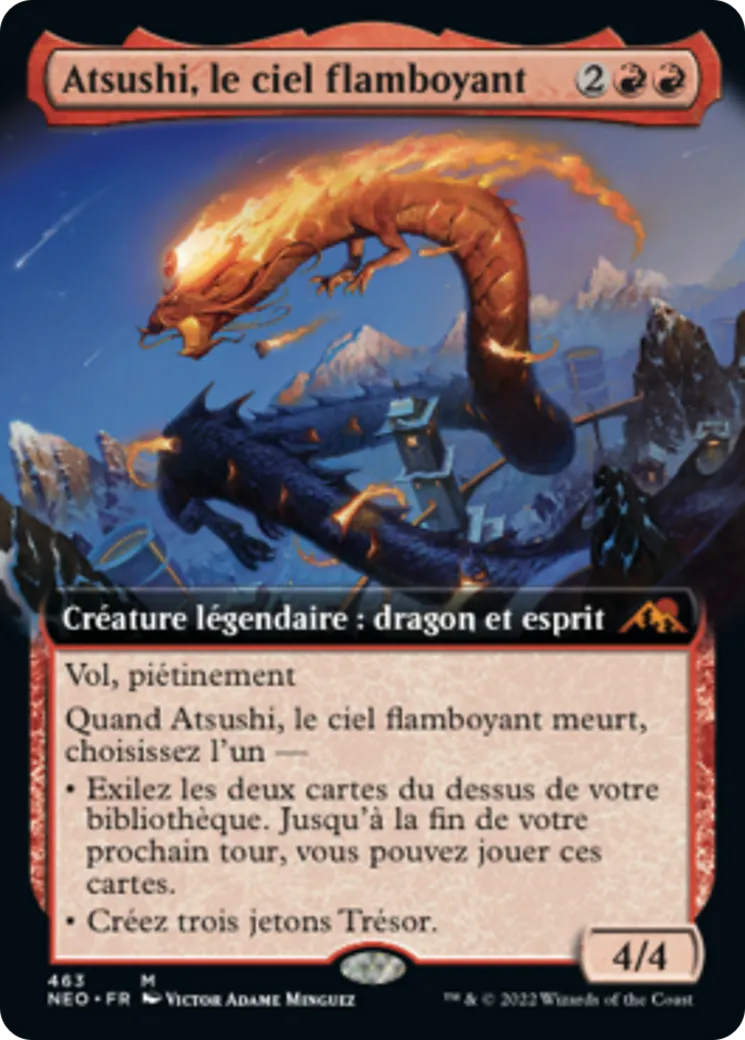 Atsushi, le ciel flamboyant — Kamigawa: Neon Dynasty — Magic: The Gathering
