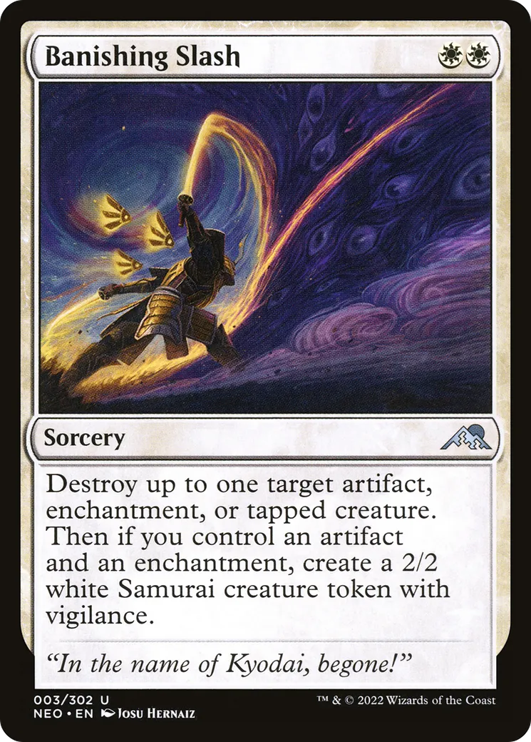 Banishing Slash — Kamigawa: Neon Dynasty — Magic: The Gathering