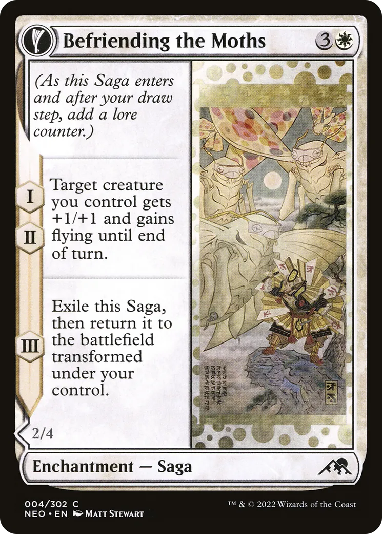 Befriending the Moths // Imperial Moth — Kamigawa: Neon Dynasty — Magic: The Gathering