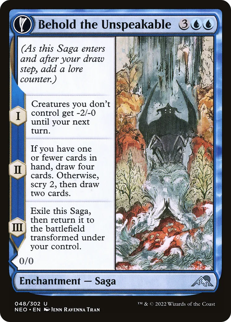 Behold the Unspeakable // Vision of the Unspeakable — Kamigawa: Neon Dynasty — Magic: The Gathering
