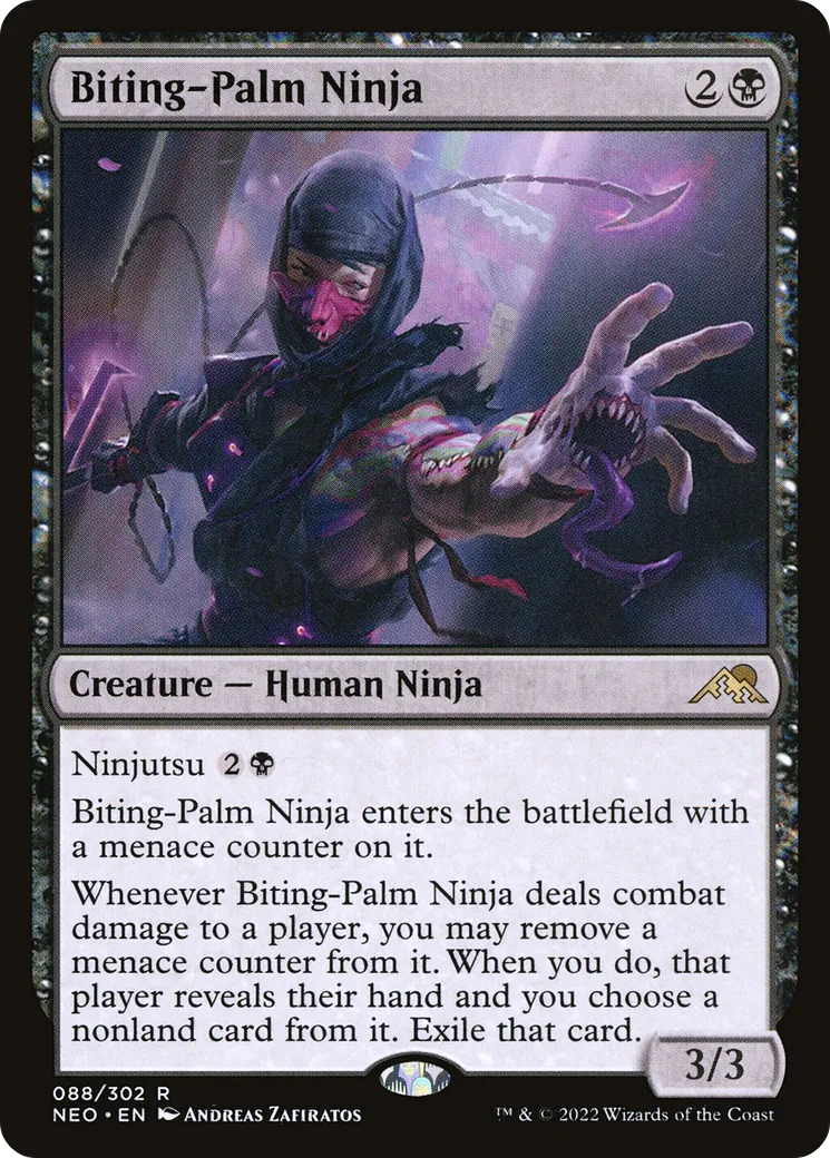 Ninja à la paume mordante — Kamigawa: Neon Dynasty — Magic: The Gathering