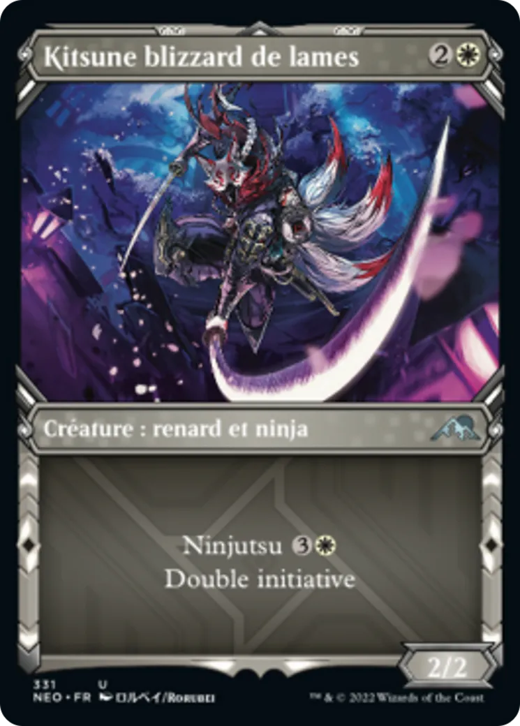 Kitsune blizzard de lames — Kamigawa: Neon Dynasty — Magic: The Gathering