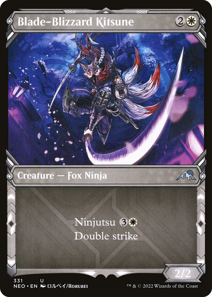 Blade-Blizzard Kitsune — Kamigawa: Neon Dynasty — Magic: The Gathering