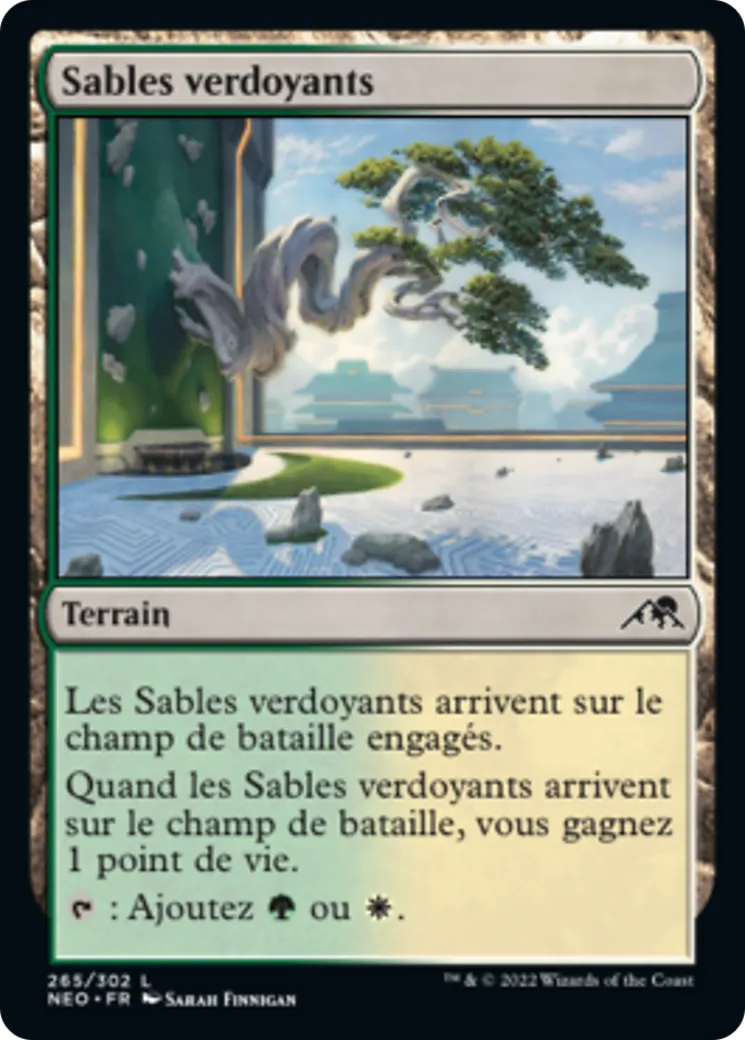 Sables verdoyants — Kamigawa: Neon Dynasty — Magic: The Gathering