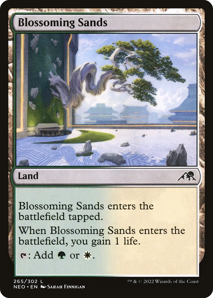 Blossoming Sands — Kamigawa: Neon Dynasty — Magic: The Gathering