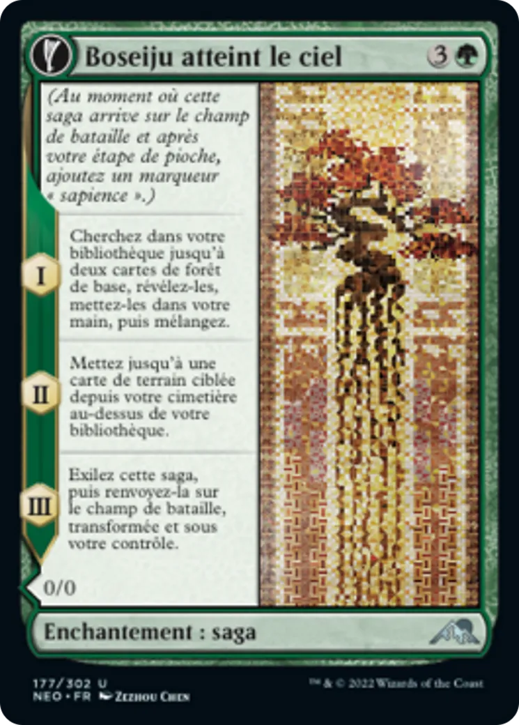 Boseiju atteint le ciel // Branche de Boseiju — Kamigawa: Neon Dynasty — Magic: The Gathering