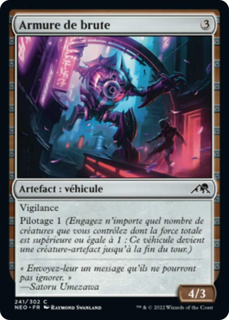 Armure de brute — Kamigawa: Neon Dynasty — Magic: The Gathering