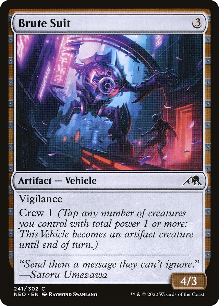 Armure de brute — Kamigawa: Neon Dynasty — Magic: The Gathering