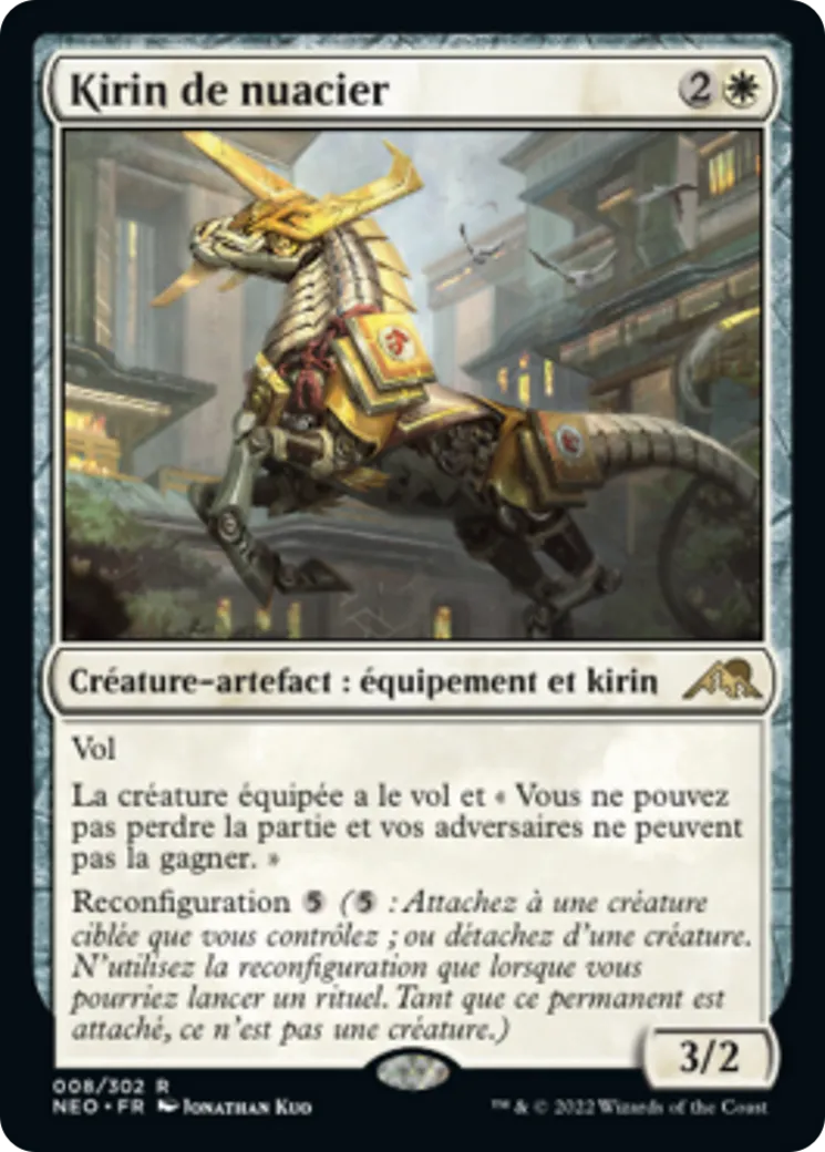 Kirin de nuacier — Kamigawa: Neon Dynasty — Magic: The Gathering