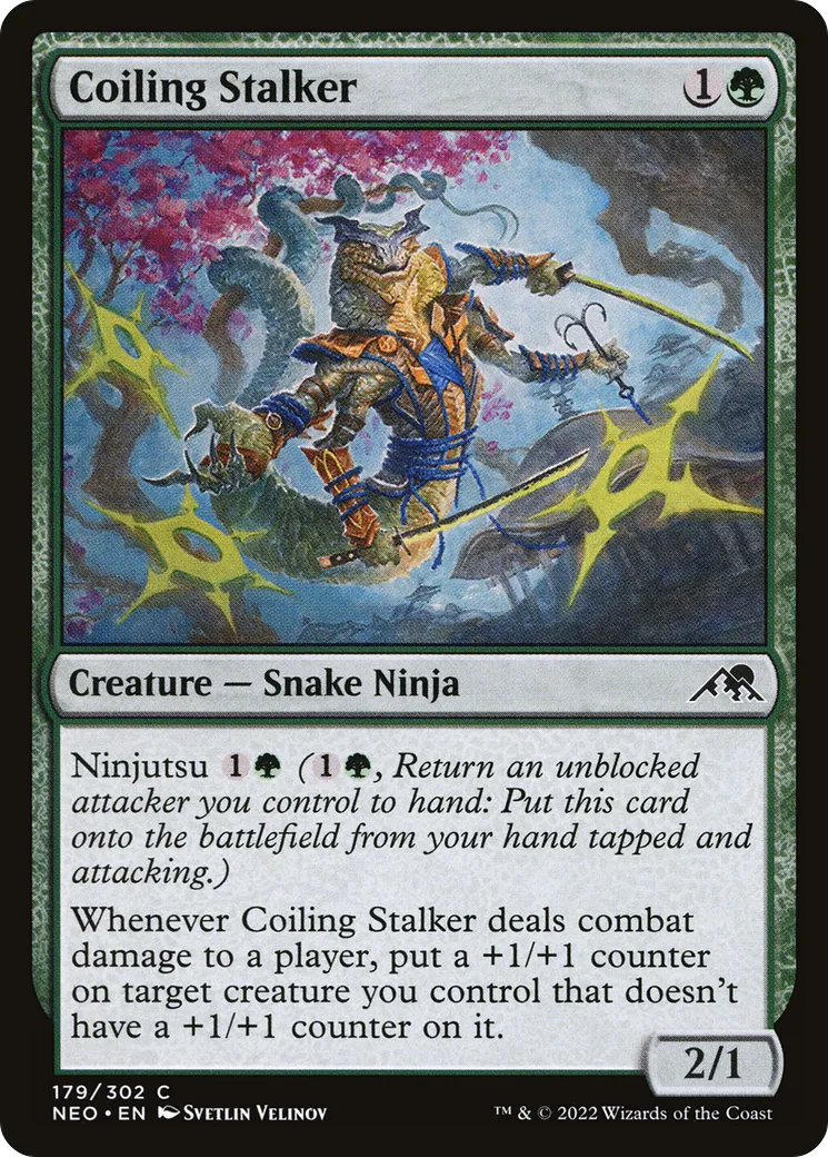 Coiling Stalker — Kamigawa: Neon Dynasty — Magic: The Gathering