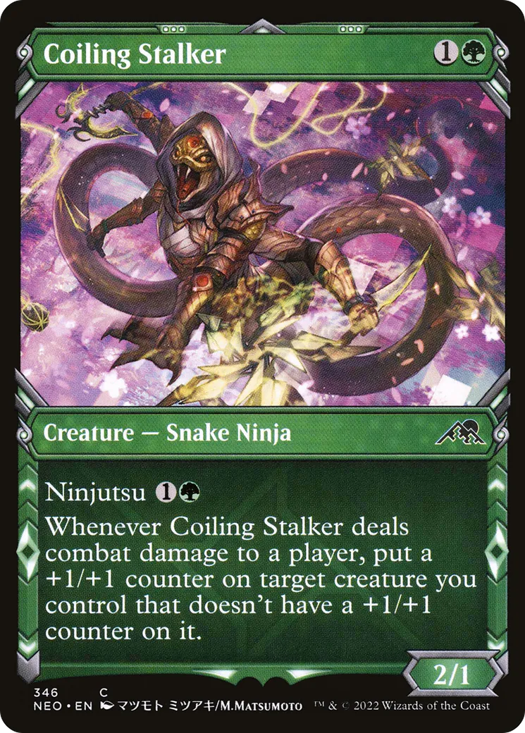 Coiling Stalker — Kamigawa: Neon Dynasty — Magic: The Gathering