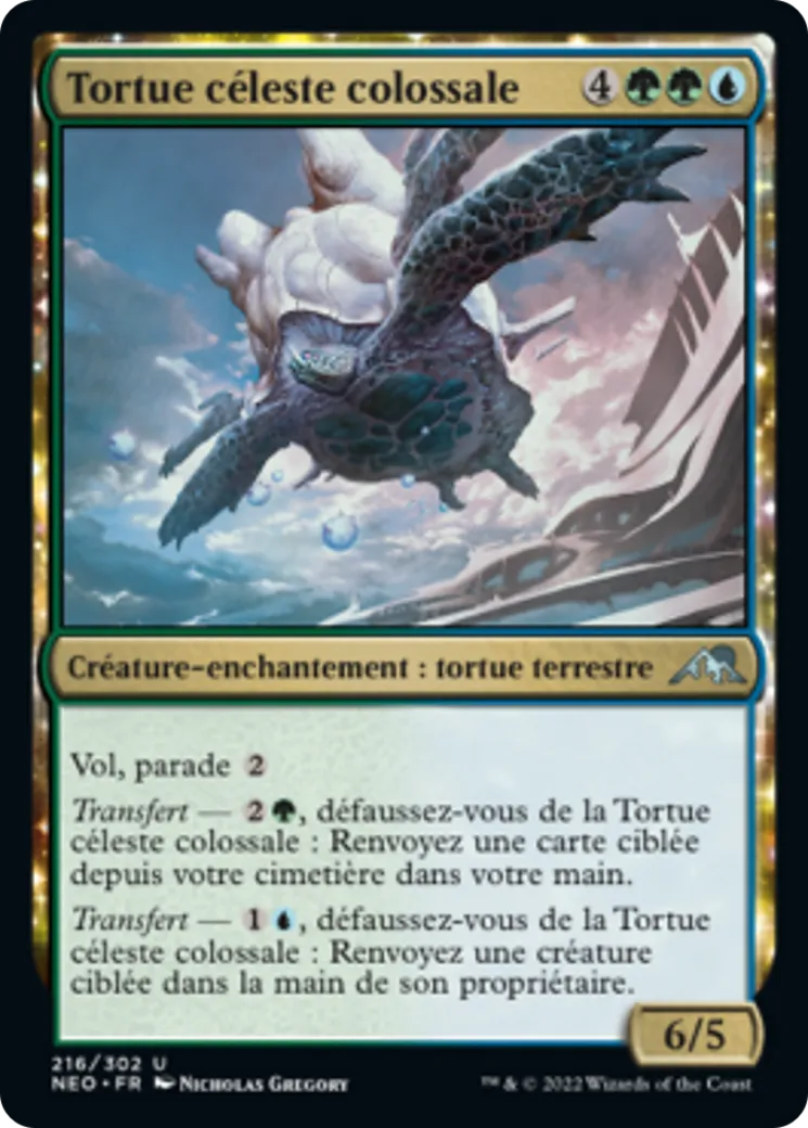 Tortue céleste colossale — Kamigawa: Neon Dynasty — Magic: The Gathering