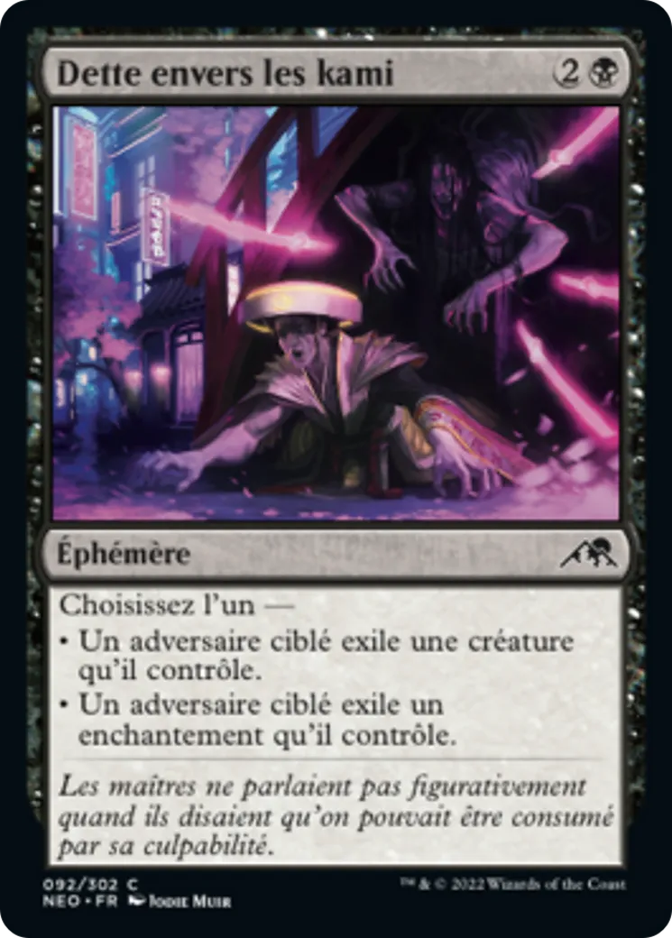 Dette envers les kami — Kamigawa: Neon Dynasty — Magic: The Gathering