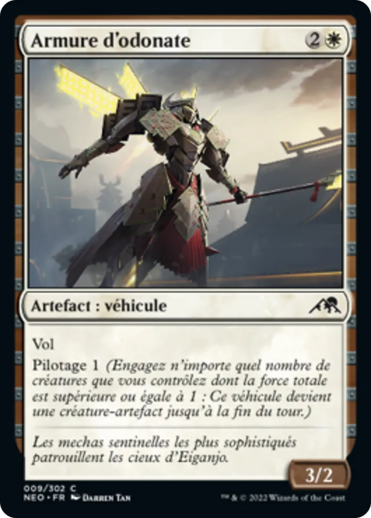 Armure d'odonate — Kamigawa: Neon Dynasty — Magic: The Gathering