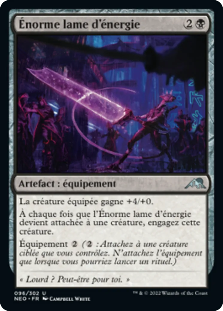 Énorme lame d'énergie — Kamigawa: Neon Dynasty — Magic: The Gathering