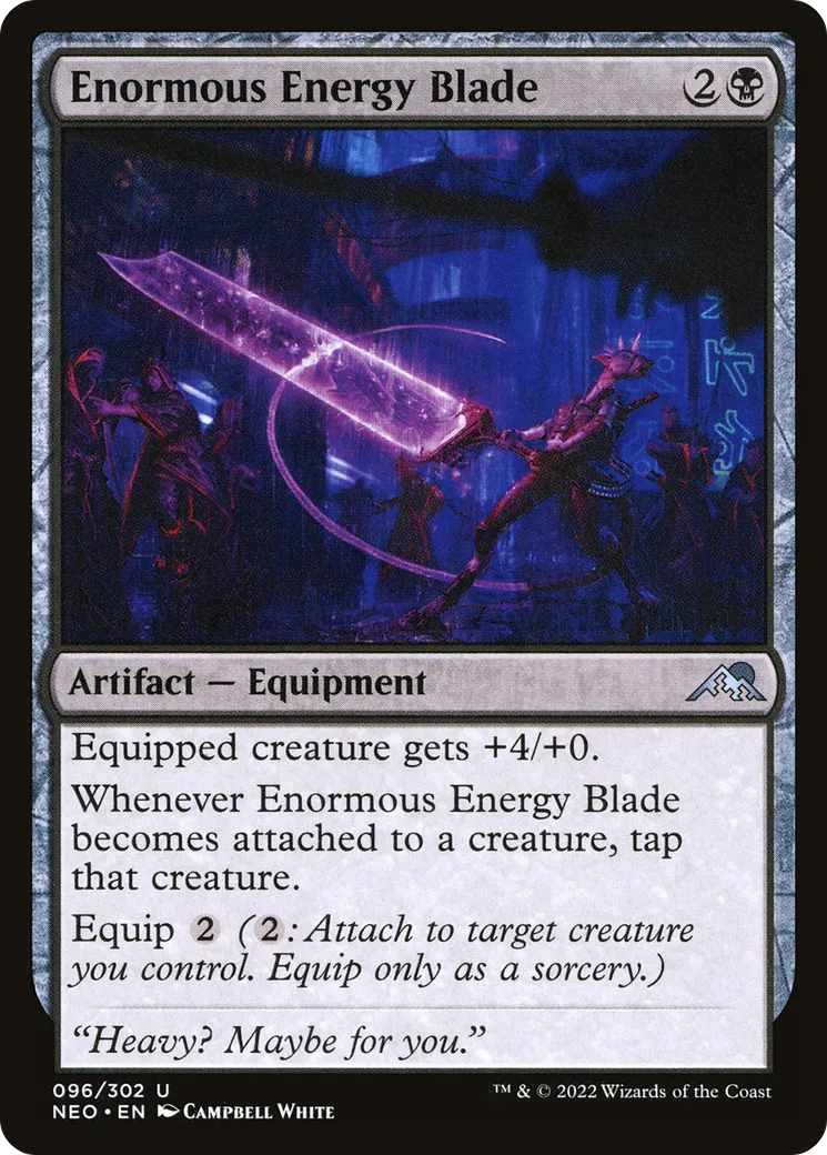 Énorme lame d'énergie — Kamigawa: Neon Dynasty — Magic: The Gathering