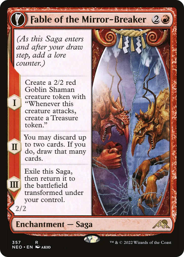 Fable du brise-miroir // Reflets de Kiki-Jiki — Kamigawa: Neon Dynasty — Magic: The Gathering