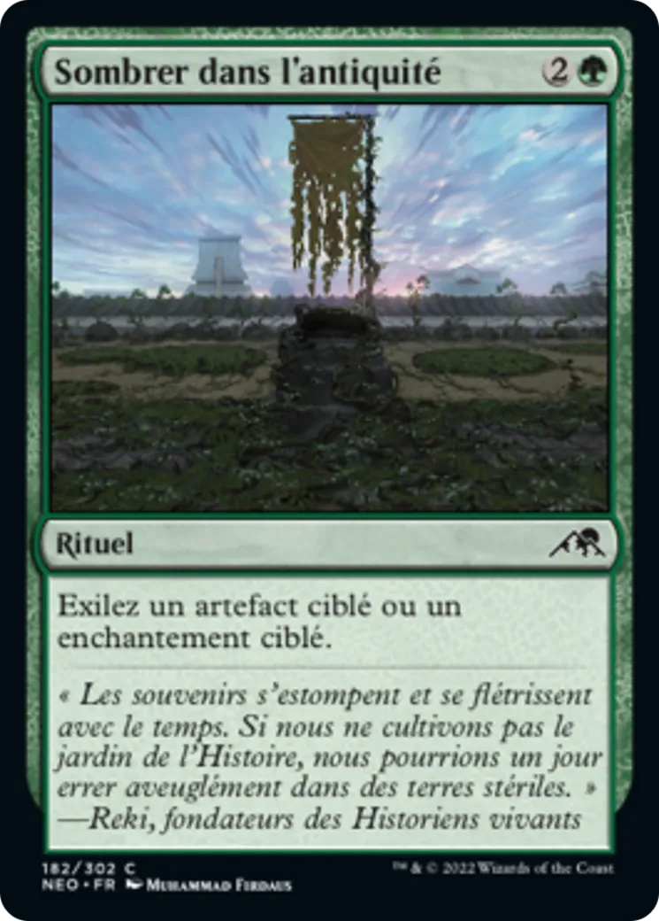 Sombrer dans l'antiquité — Kamigawa: Neon Dynasty — Magic: The Gathering