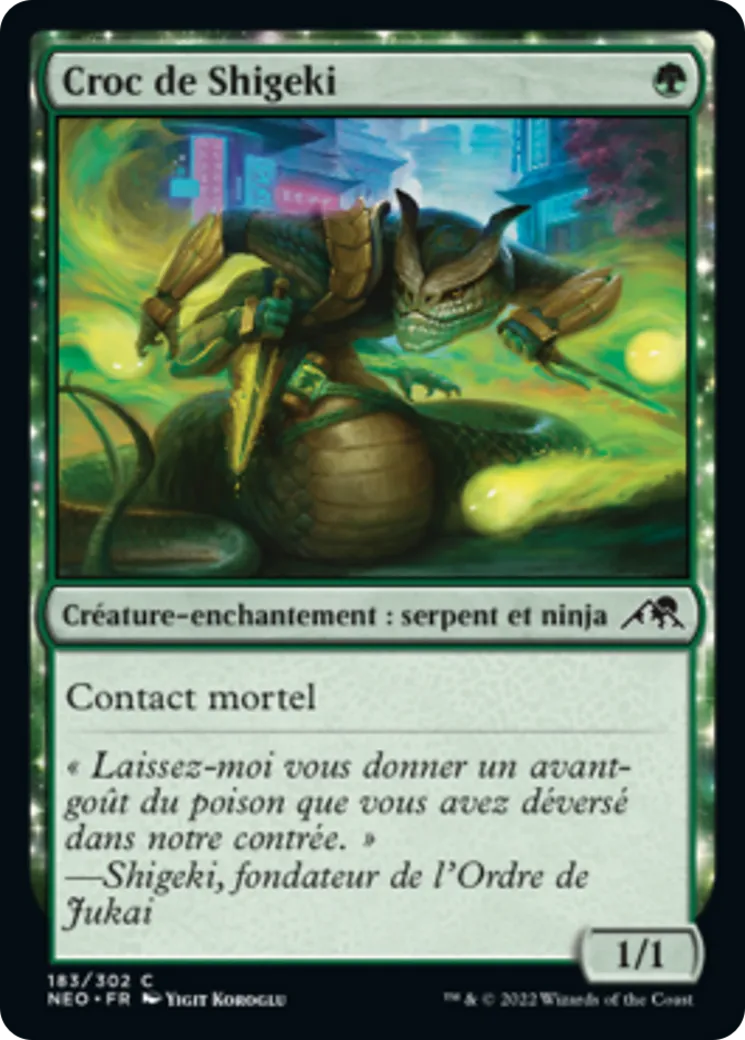 Croc de Shigeki — Kamigawa: Neon Dynasty — Magic: The Gathering
