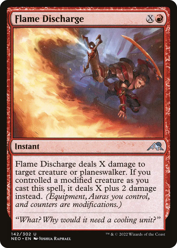 Excrétion de flamme — Kamigawa: Neon Dynasty — Magic: The Gathering