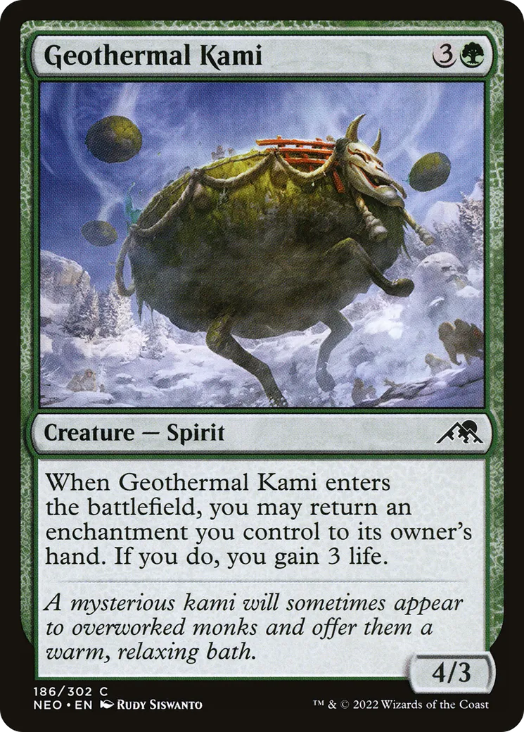 Geothermal Kami — Kamigawa: Neon Dynasty — Magic: The Gathering