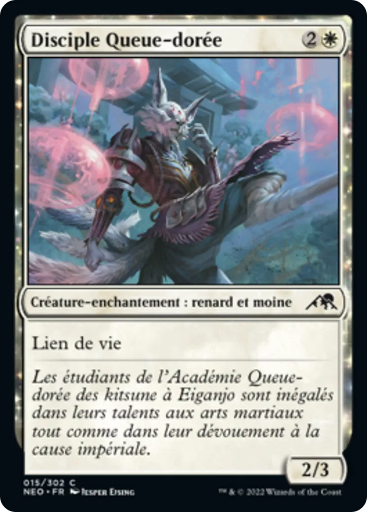 Disciple Queue-dorée — Kamigawa: Neon Dynasty — Magic: The Gathering