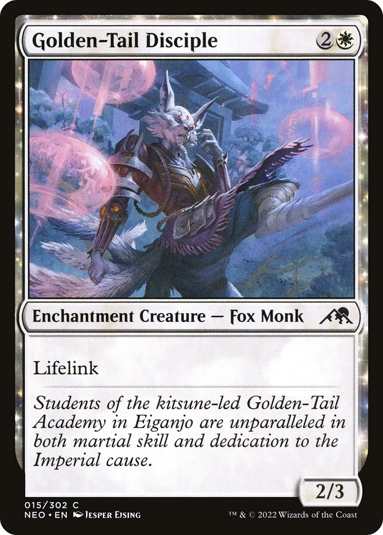 Disciple Queue-dorée — Kamigawa: Neon Dynasty — Magic: The Gathering