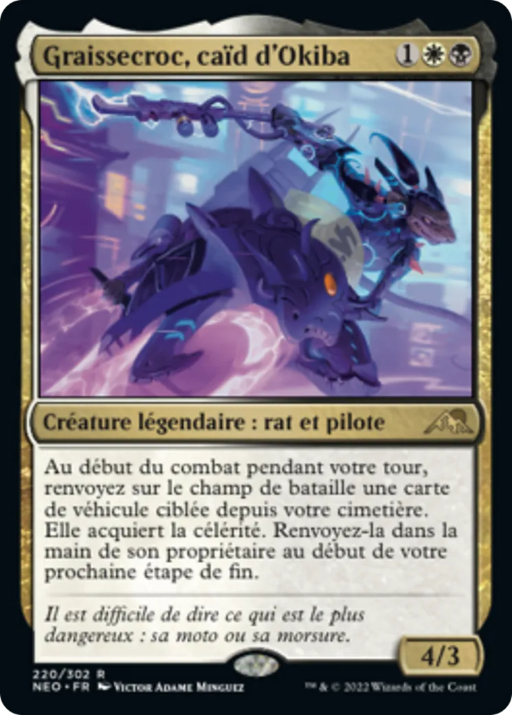 Graissecroc, caïd d'Okiba — Kamigawa: Neon Dynasty — Magic: The Gathering