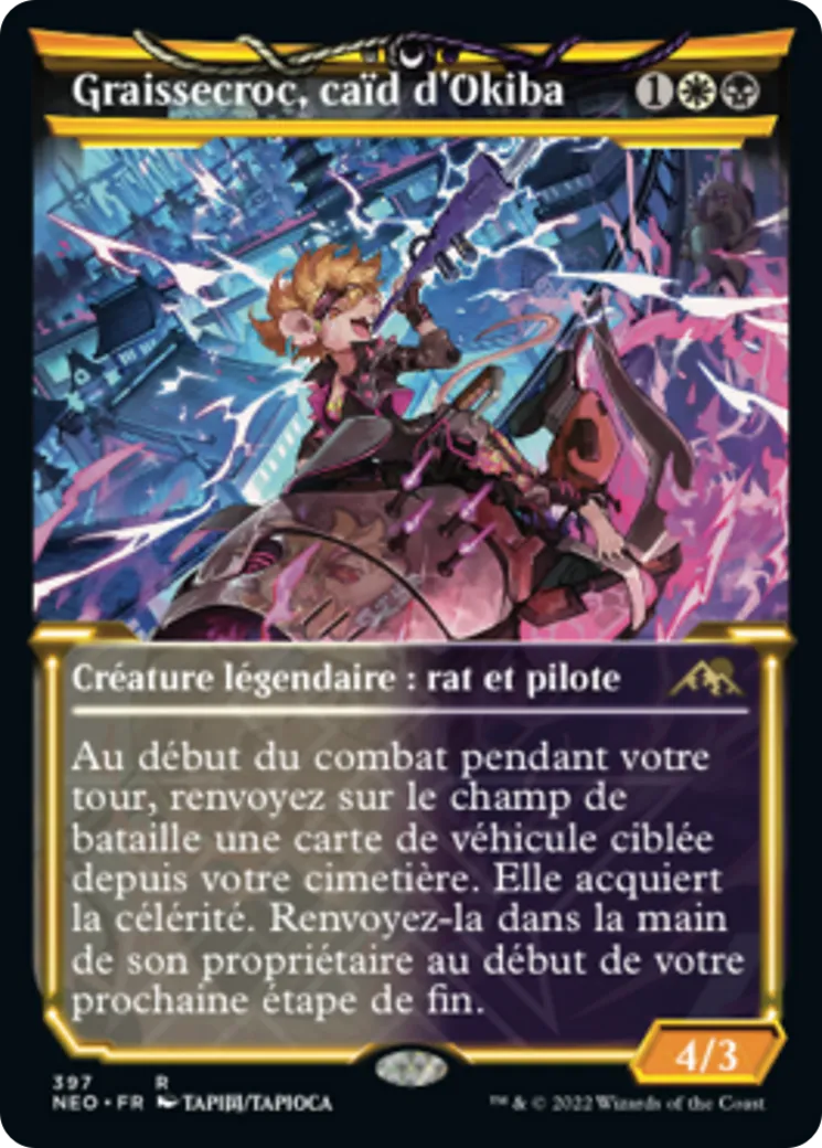 Graissecroc, caïd d'Okiba — Kamigawa: Neon Dynasty — Magic: The Gathering