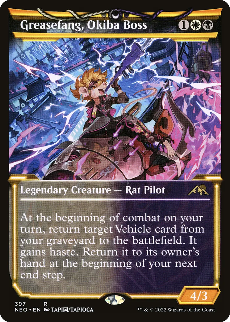 Graissecroc, caïd d'Okiba — Kamigawa: Neon Dynasty — Magic: The Gathering