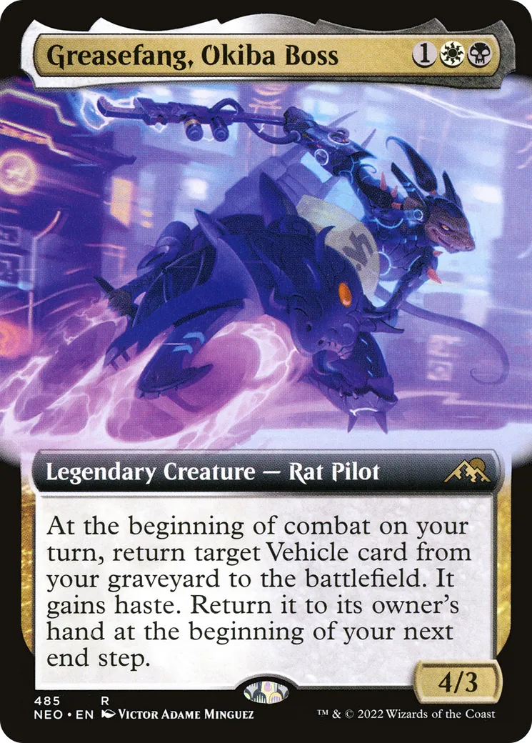 Greasefang, Okiba Boss — Kamigawa: Neon Dynasty — Magic: The Gathering