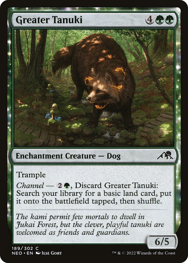 Greater Tanuki — Kamigawa: Neon Dynasty — Magic: The Gathering