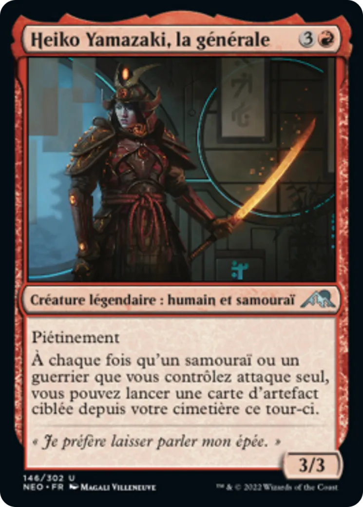 Heiko Yamazaki, la générale — Kamigawa: Neon Dynasty — Magic: The Gathering