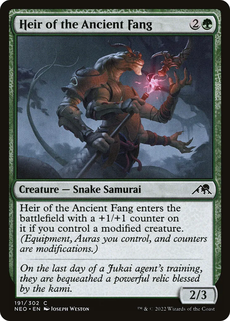 Heir of the Ancient Fang — Kamigawa: Neon Dynasty — Magic: The Gathering