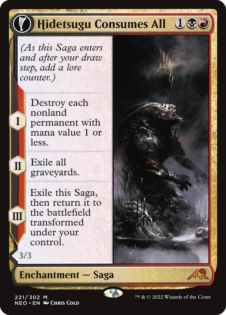Hidetsugu Consumes All // Vessel of the All-Consuming — Kamigawa: Neon Dynasty — Magic: The Gathering