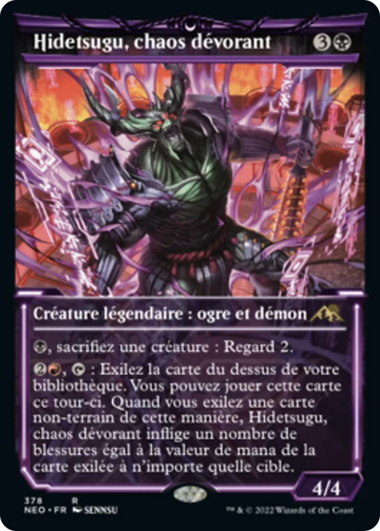Hidetsugu, chaos dévorant — Kamigawa: Neon Dynasty — Magic: The Gathering