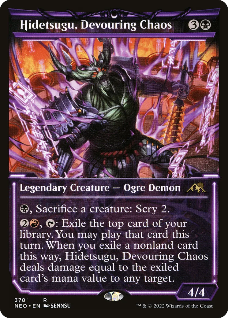 Hidetsugu, Devouring Chaos — Kamigawa: Neon Dynasty — Magic: The Gathering