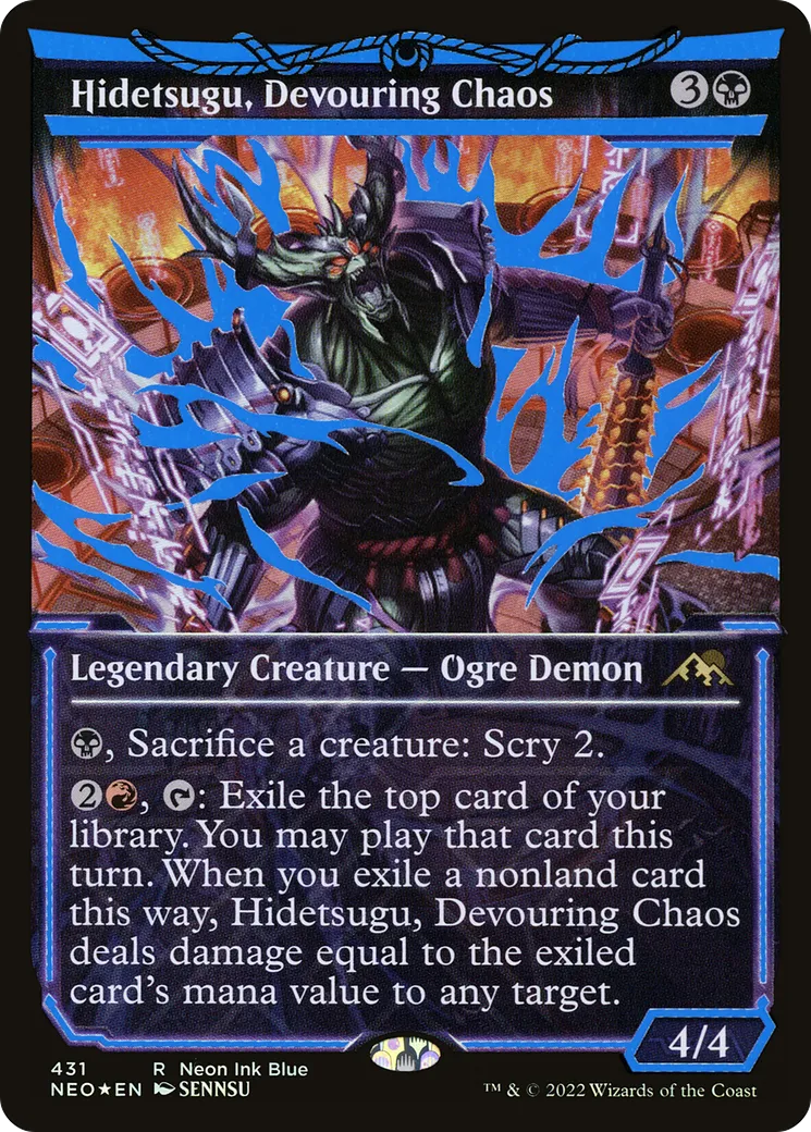 Hidetsugu, Devouring Chaos — Kamigawa: Neon Dynasty — Magic: The Gathering