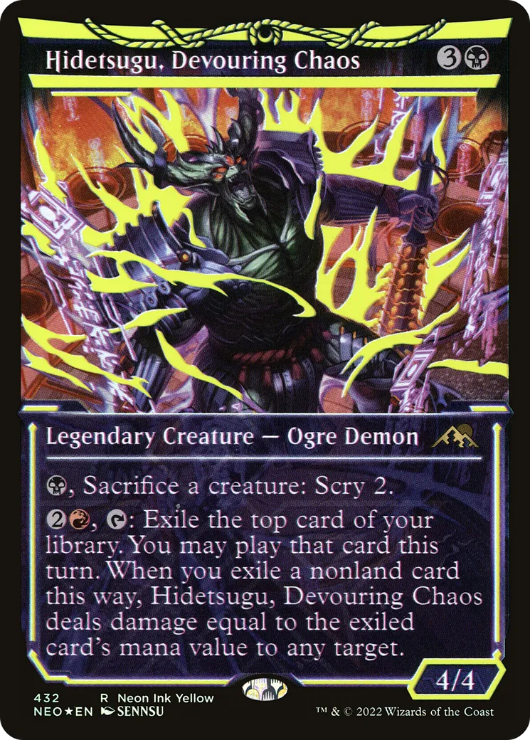 Hidetsugu, Devouring Chaos — Kamigawa: Neon Dynasty — Magic: The Gathering