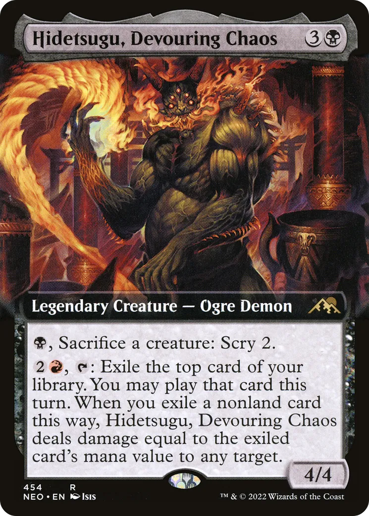 Hidetsugu, Devouring Chaos — Kamigawa: Neon Dynasty — Magic: The Gathering