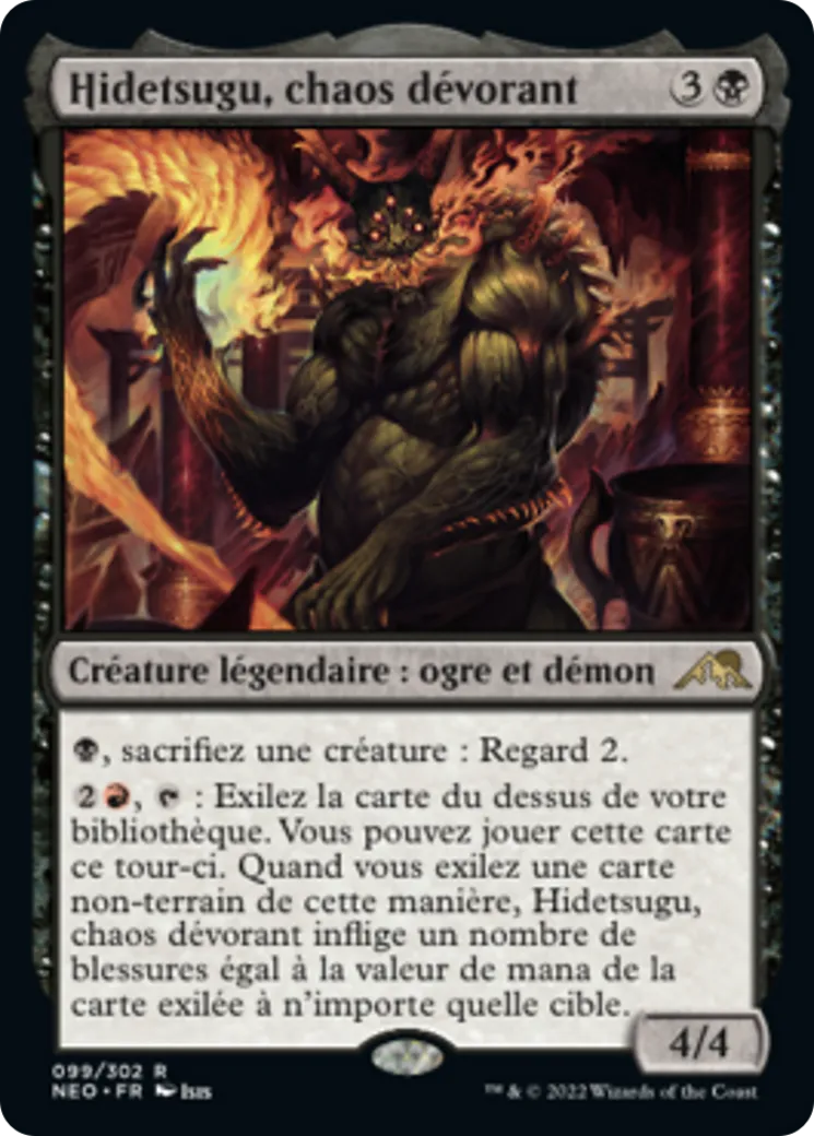 Hidetsugu, chaos dévorant — Kamigawa: Neon Dynasty — Magic: The Gathering