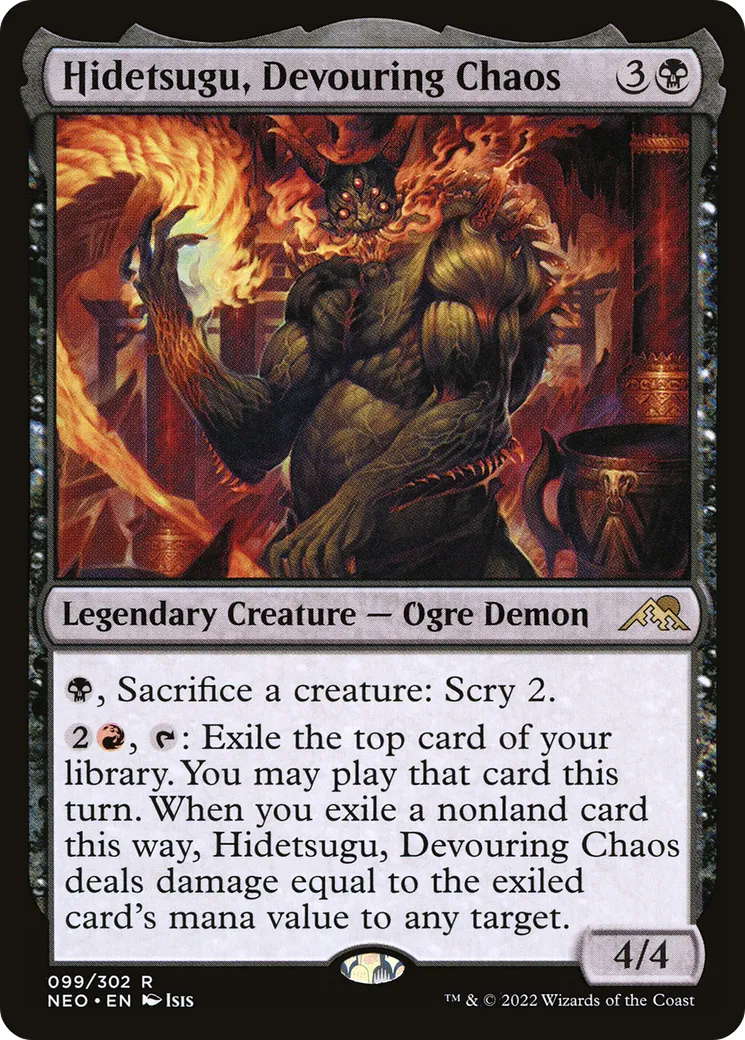 Hidetsugu, chaos dévorant — Kamigawa: Neon Dynasty — Magic: The Gathering