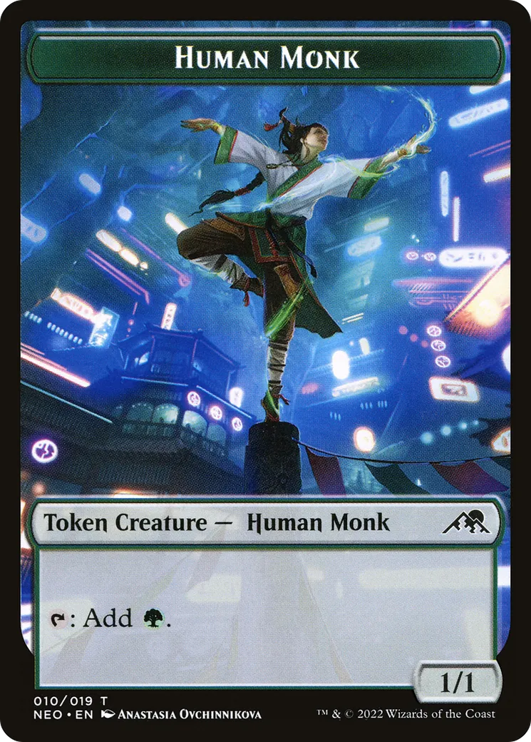 Human Monk — Kamigawa: Neon Dynasty — Magic: The Gathering