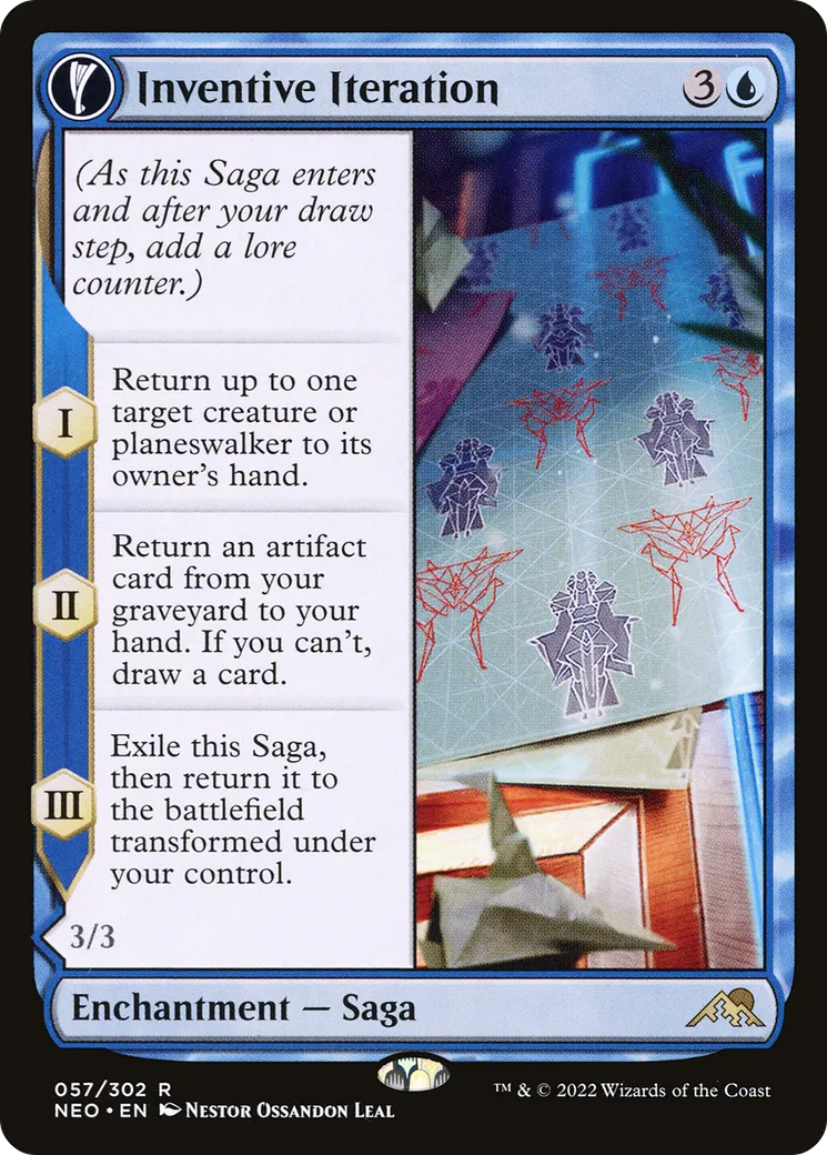 Inventive Iteration // Living Breakthrough from Kamigawa: Neon Dynasty - Magic: The Gathering